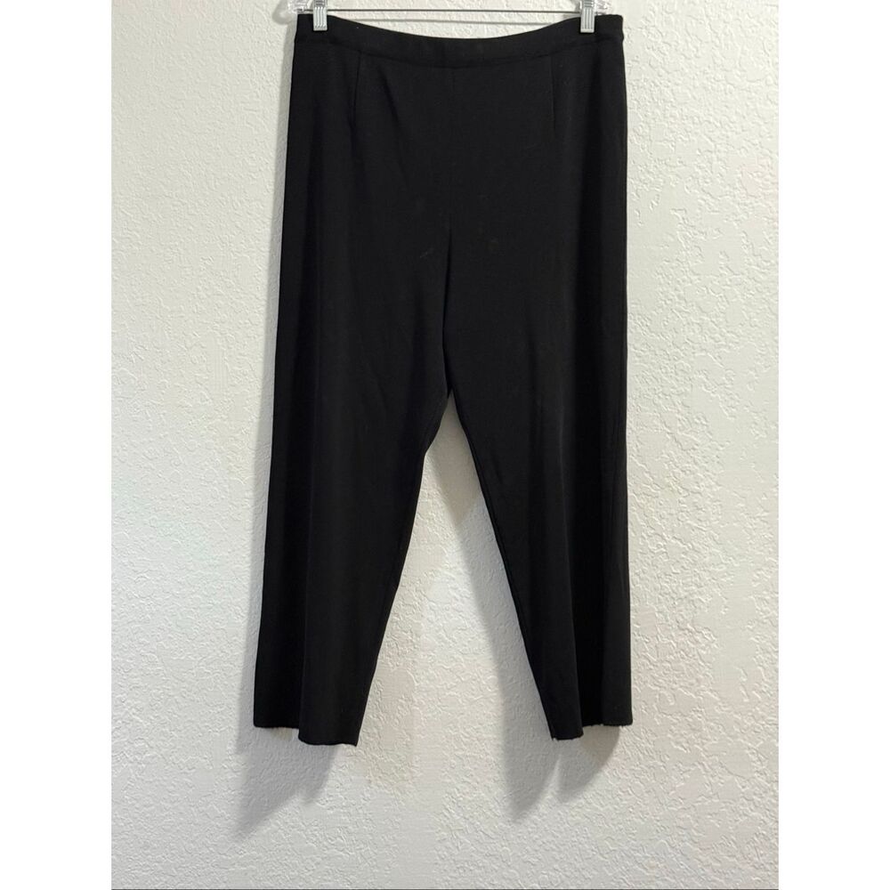 Exclusively Misook black office professional pull on pants 1x p 1p